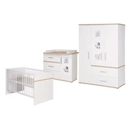 Roba Pia Kinderzimmer Mit Breiter Wickelkommode 3-türiger Schrank